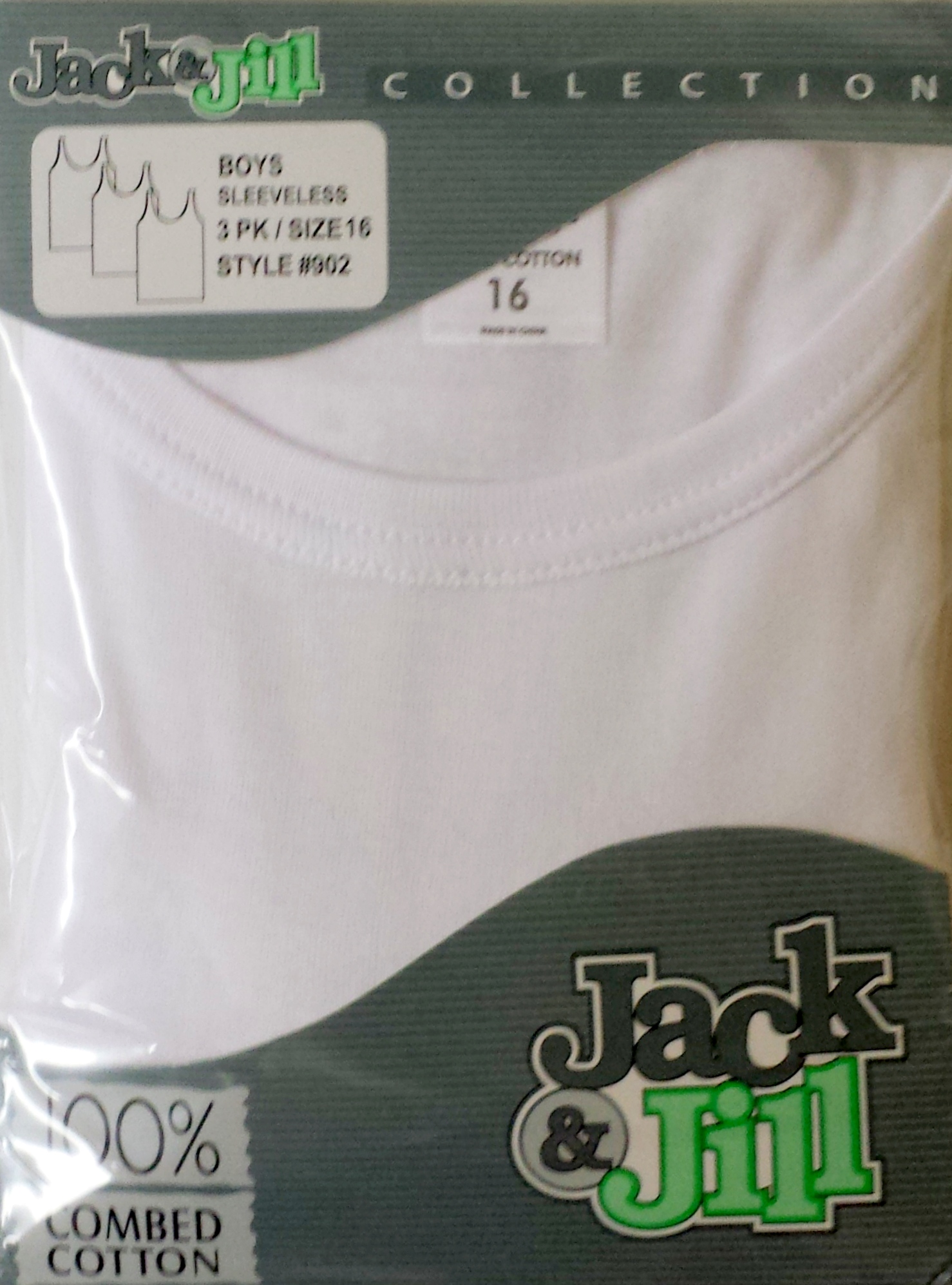  Jack & Jill Boys White Briefs 100% Cotton (Size 18